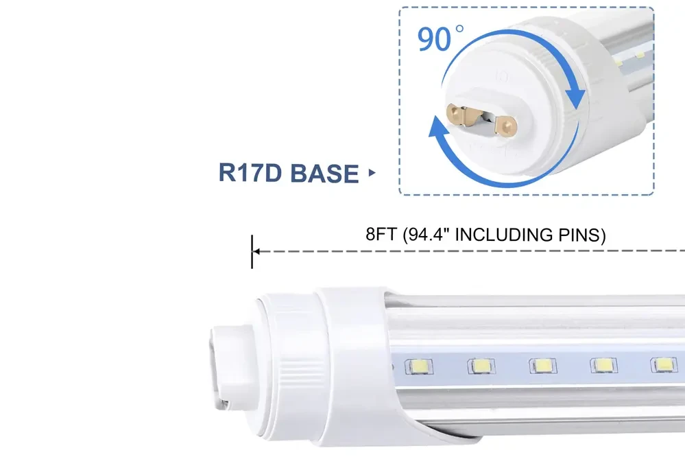 Rotating End Cap Tube Light