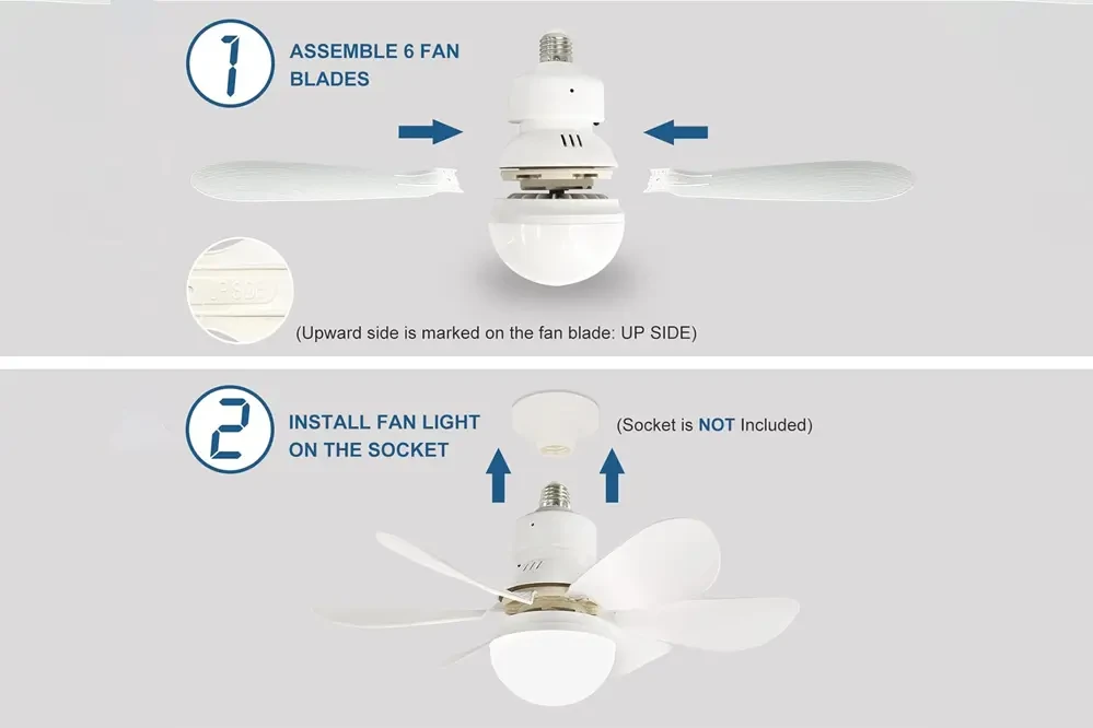 2-in-1 LED Fan Light