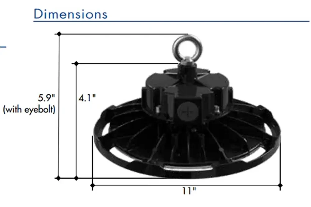Emergency LED High Bay Light